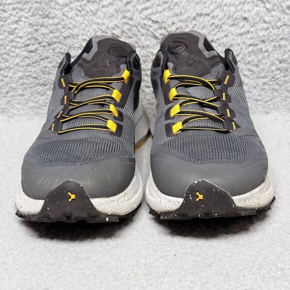 Scarpa Spin Planet Mens Size 10.5 Trail Running Shoes Gray Yellow Mesh - Picture 2 of 9